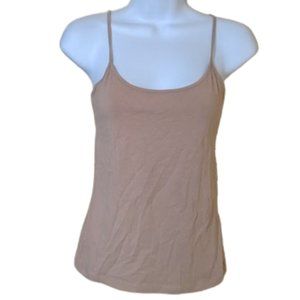 --- Beige Cotton Camisole Size Medium Fits Small